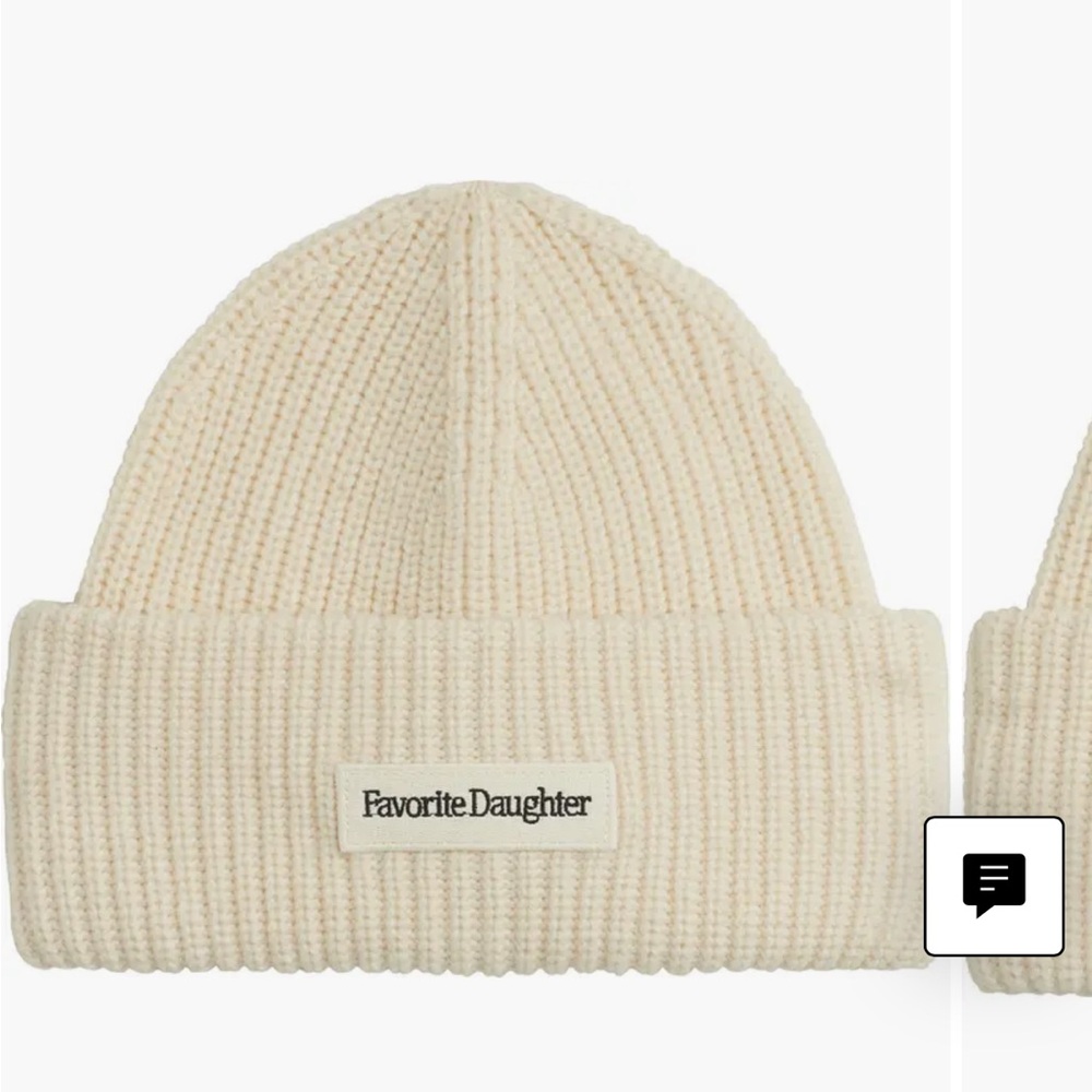 Favorite Daughter Ivory Knit Kids Beanie